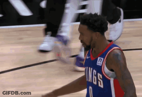 Basketball Player In Kings Jersey GIF