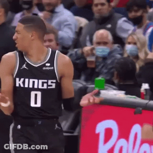 Basketball Player In Kings Jersey GIF