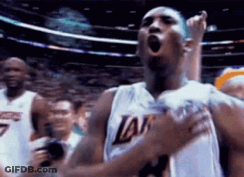 Basketball Player In Lakers Jersey GIF