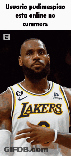 Basketball Player In Lakers Jersey GIF