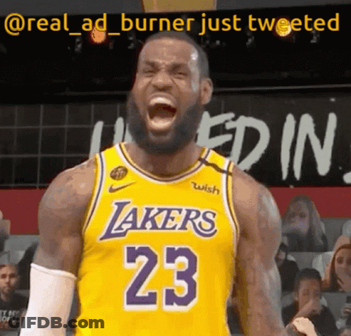 Basketball Player In Lakers Jersey Number 23 GIF