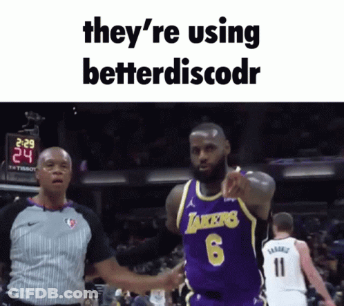 Basketball Player In Lakers Jersey Pointing At Camera GIF
