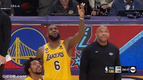 Basketball Player In Lakers Jersey GIF