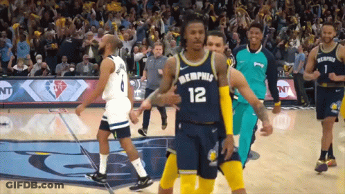 Basketball Player In Memphis Jersey GIF