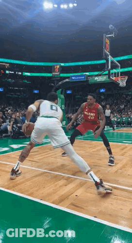 Basketball Player In Miami Jersey GIF