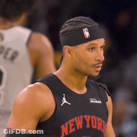 Basketball Player In New York Jersey And Headband GIF