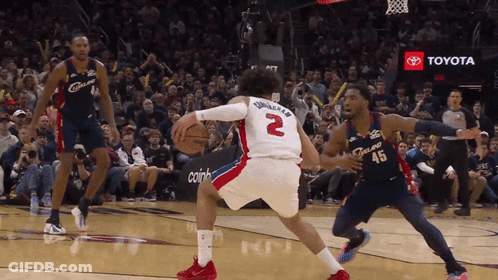 Basketball Player In New York Shirt In Front Of Crowd GIF