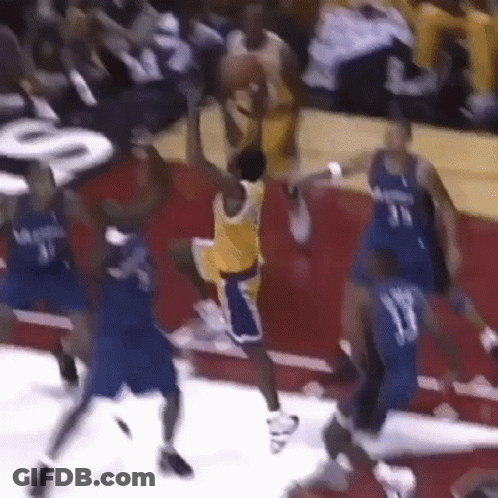 Basketball Player In Number 11 Jersey Jumping GIF