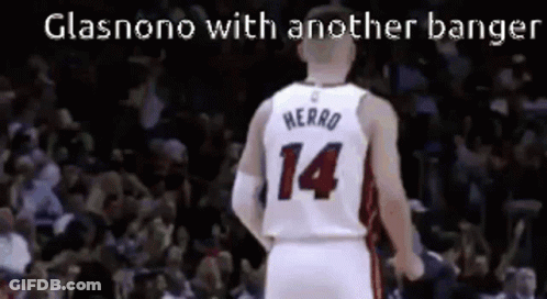Basketball Player In Number 14 Jersey GIF