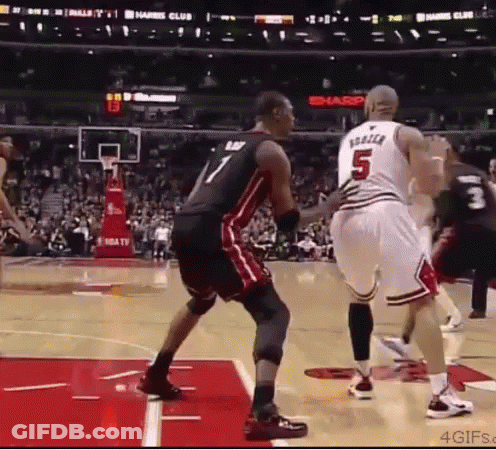 Basketball Player In Number 5 Jersey GIF
