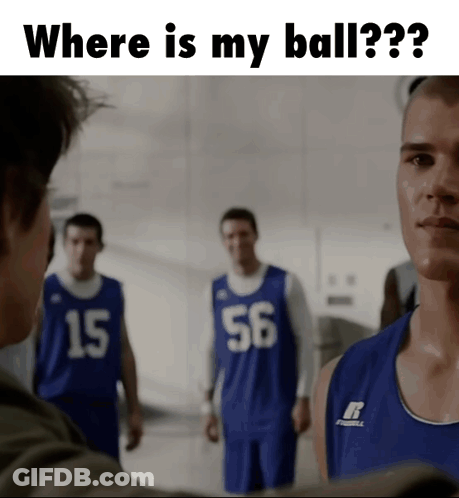 Basketball Player In Number 56 Jersey Talking To Another Player GIF