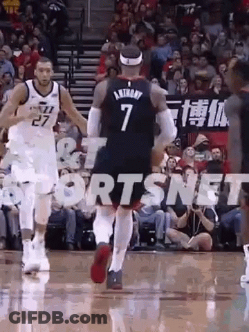 Basketball Player In Number 7 Jersey GIF