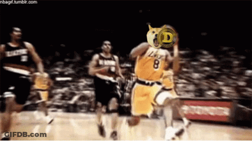 Basketball Player In Number 8 Jersey Dribbling Ball GIF
