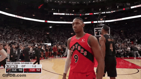 Basketball Player In Number 9 Jersey GIF