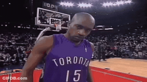 Basketball Player In Purple Jersey Number 15 GIF