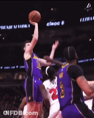 Basketball Player In Purple Jersey Number 23 GIF