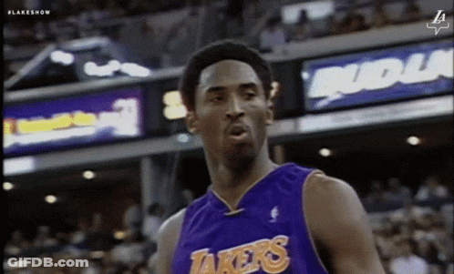Basketball Player In Purple Lakers Jersey GIF