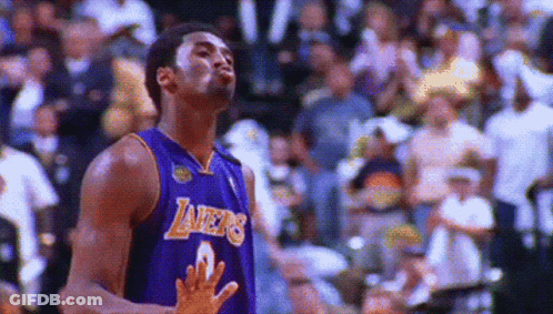 Basketball Player In Purple Lakers Jersey GIF