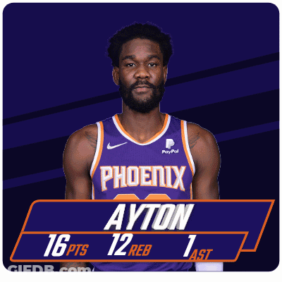 Basketball Player In Purple Phoenix Jersey GIF