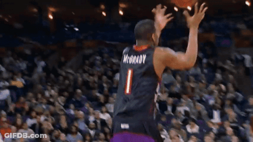 Basketball Player In Purple Toronto Jersey GIF
