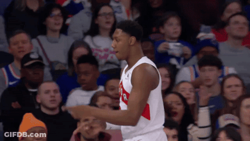 Basketball Player In Raptors Jersey GIF