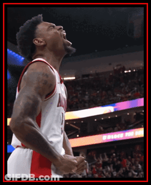 Basketball Player In Red And White Jersey Number 1 GIF