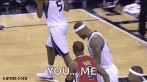 Basketball Player In Red Jersey GIF