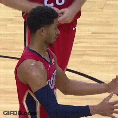Basketball Player In Red Jersey Number 20 GIF