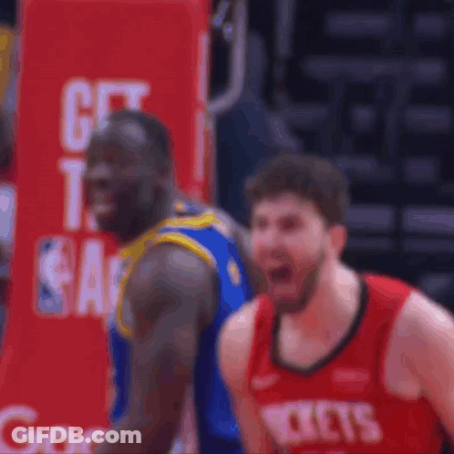 Basketball Player In Red Jersey Number 28 GIF