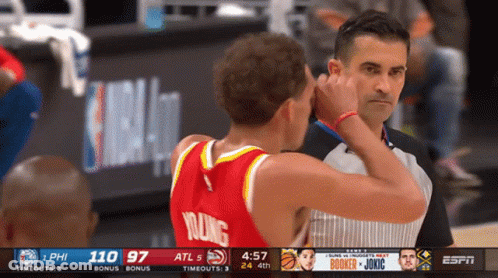 Basketball Player In Red Jersey Saying Young GIF