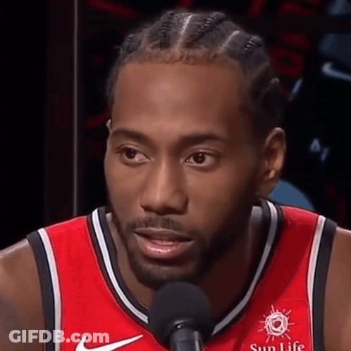 Basketball Player In Red Jersey Talking GIF