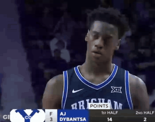 Basketball Player In Richam Points Jersey GIF