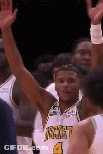 Basketball Player In Rocket 4 Jersey GIF