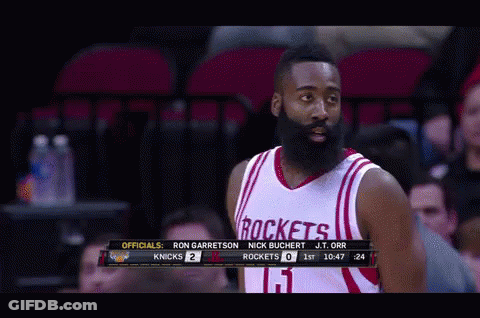 Basketball Player In Rockets Jersey GIF