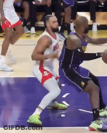 Basketball Player In Rockets Jersey GIF