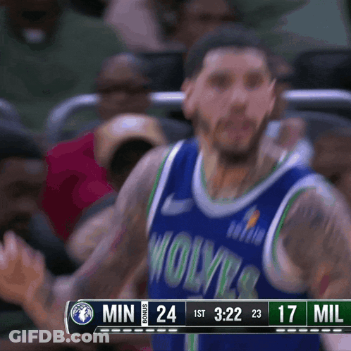 Basketball Player In Sezzle Shirt Talking To Another Player GIF