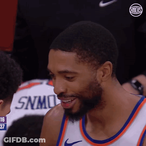 Basketball Player In SNM Jersey GIF