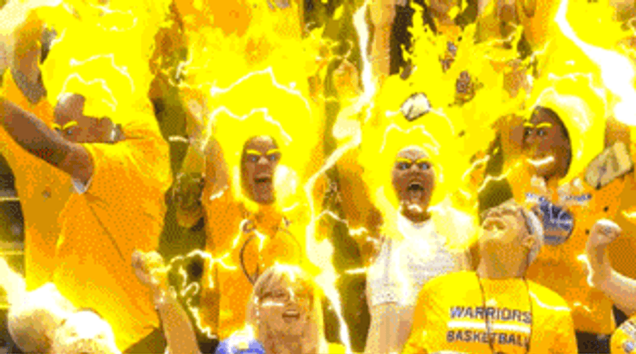 Basketball Player In Super Saiyan Mode GIF