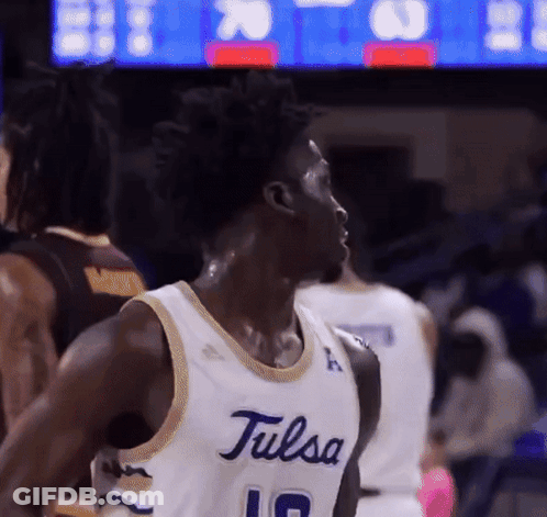 Basketball Player In Tulsa Jersey Number 10 GIF
