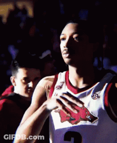 Basketball Player In White Jersey Number 3 GIF