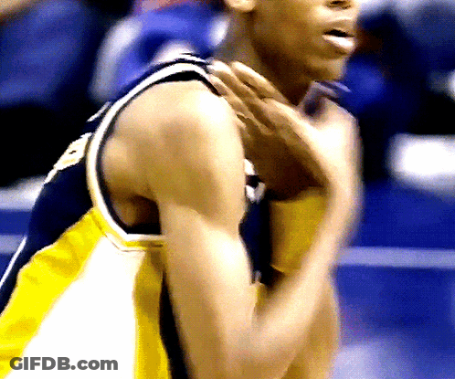 Basketball Player In Yellow And Black Jersey GIF
