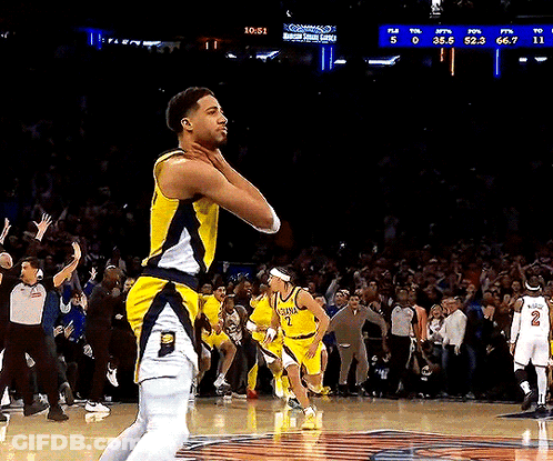 Basketball Player In Yellow Jersey Number 2 GIF