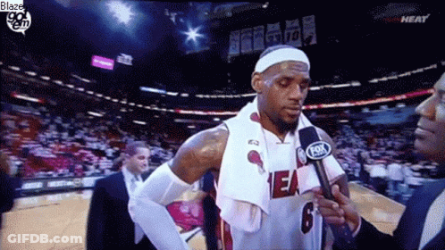 Basketball Player Interviewed By Reporter GIF