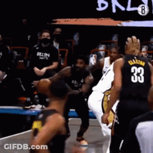 Basketball Player Irving Dribbling GIF