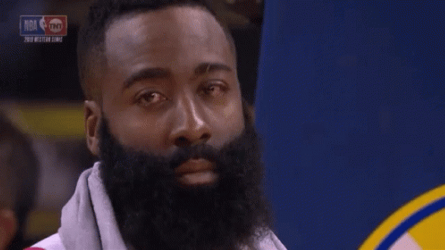 Basketball Player James Harden Sad Teary Eyed GIF