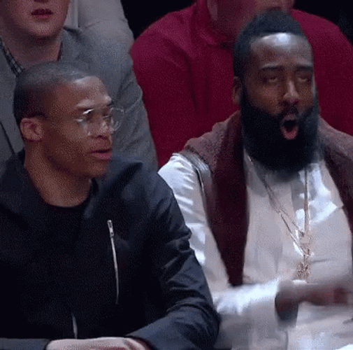 Basketball Player James Harden Standing Ovation Celebrating Reaction GIF