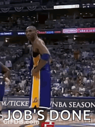 Basketball Player Job's Done GIF