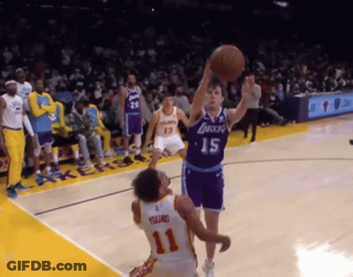 Basketball Player Jumping For Ball GIF