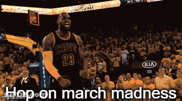 Basketball Player Jumping In Cavs Jersey GIF