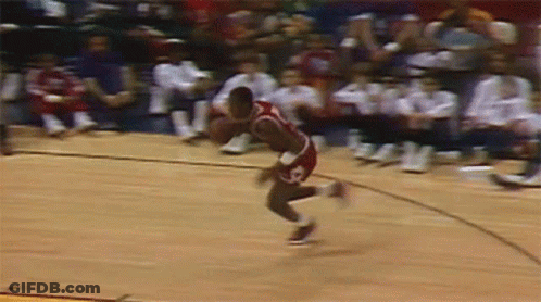 Basketball Player Jumping In Front Of Crowd Saying Smart GIF